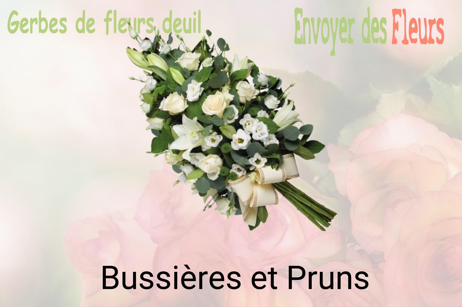Gerbe de fleurs de deuil livrée à Bussières-et-Pruns
